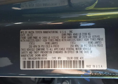 2024 Mazda Cx-50 2.5 S Premium z USA, uszkodzony, nr VIN 7MMVABDM1RN169164